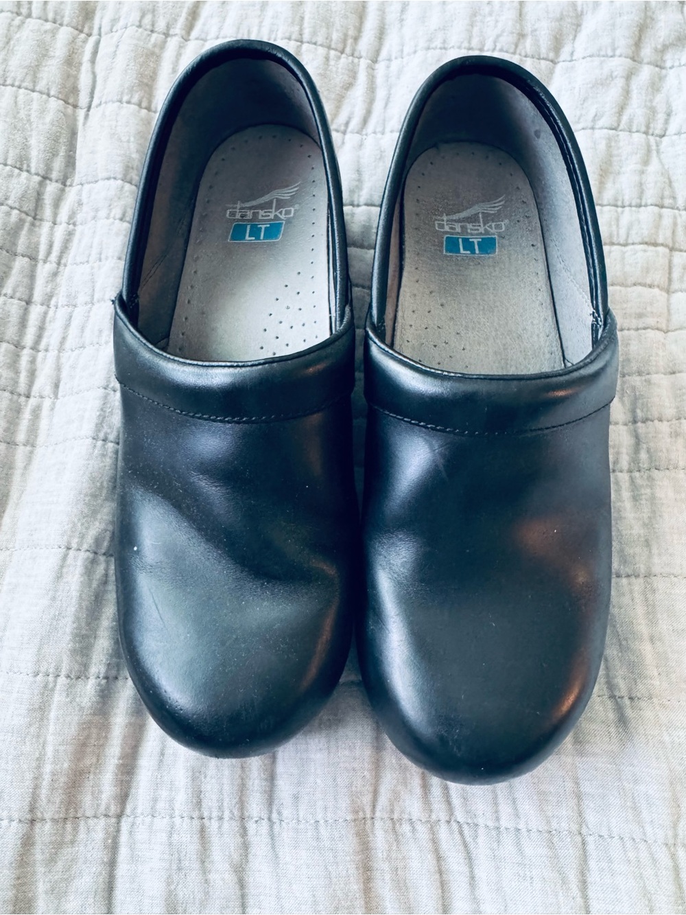 Dansko LT Black Slip-On Work Clogs